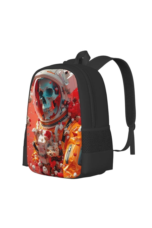 Space Skeleton Art Print Large Capacity Backpack,Travel Backpack,Laptop Bag,College School Rucksack Bag,for School, Travel & Outdoor Activities