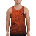 thumbnail image 1 of Fuzoiu Spider Web Print Men's Workout Tank Tops,Sleeveless Gym Shirt Quick Dry,Fitness Bodybuilding T-Shirt,Muscle Athletic Workout Tee-Large, 1 of 7