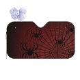 thumbnail image 1 of Fuzoiu Spiders On A Web Print Car Windshield Sun Shade,Block Uv Rays Sunshade,Foldable Front Window Sun Visor Protector for Car,SUV,Truck-Keep Vehicle Cool-Spiders On A Web, 1 of 8