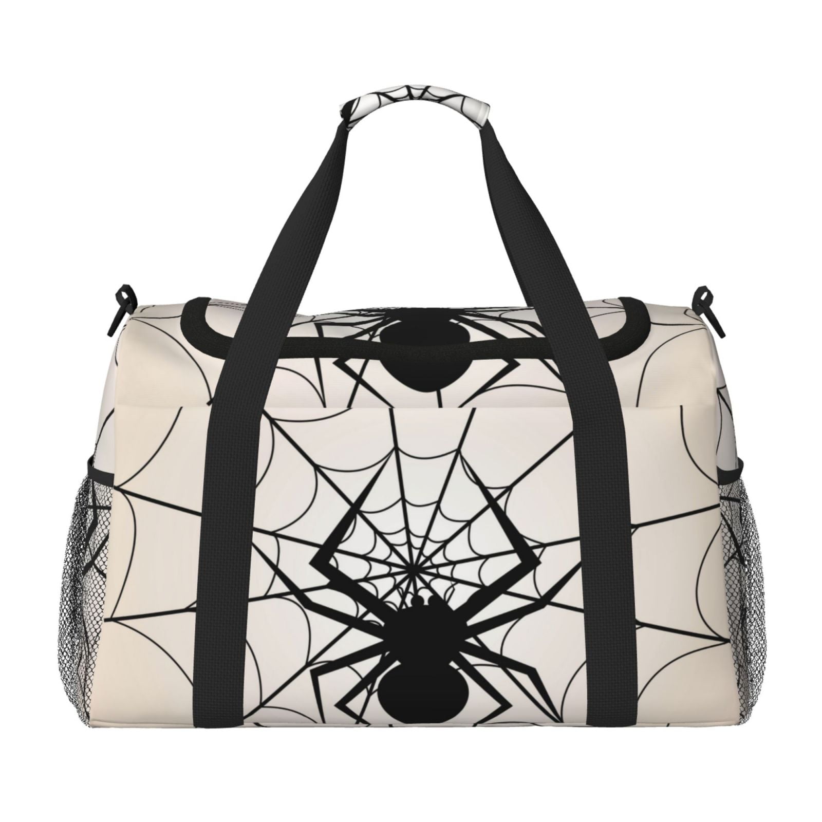 Fuzoiu Spiders On The Web 1 Print Travel Duffle Bag,Carry On Tote Bags,Duffel Bag,Sport Gym Bag, Hospital Bag for Labor and Delivery, Overnight Bag,Luggage Bag