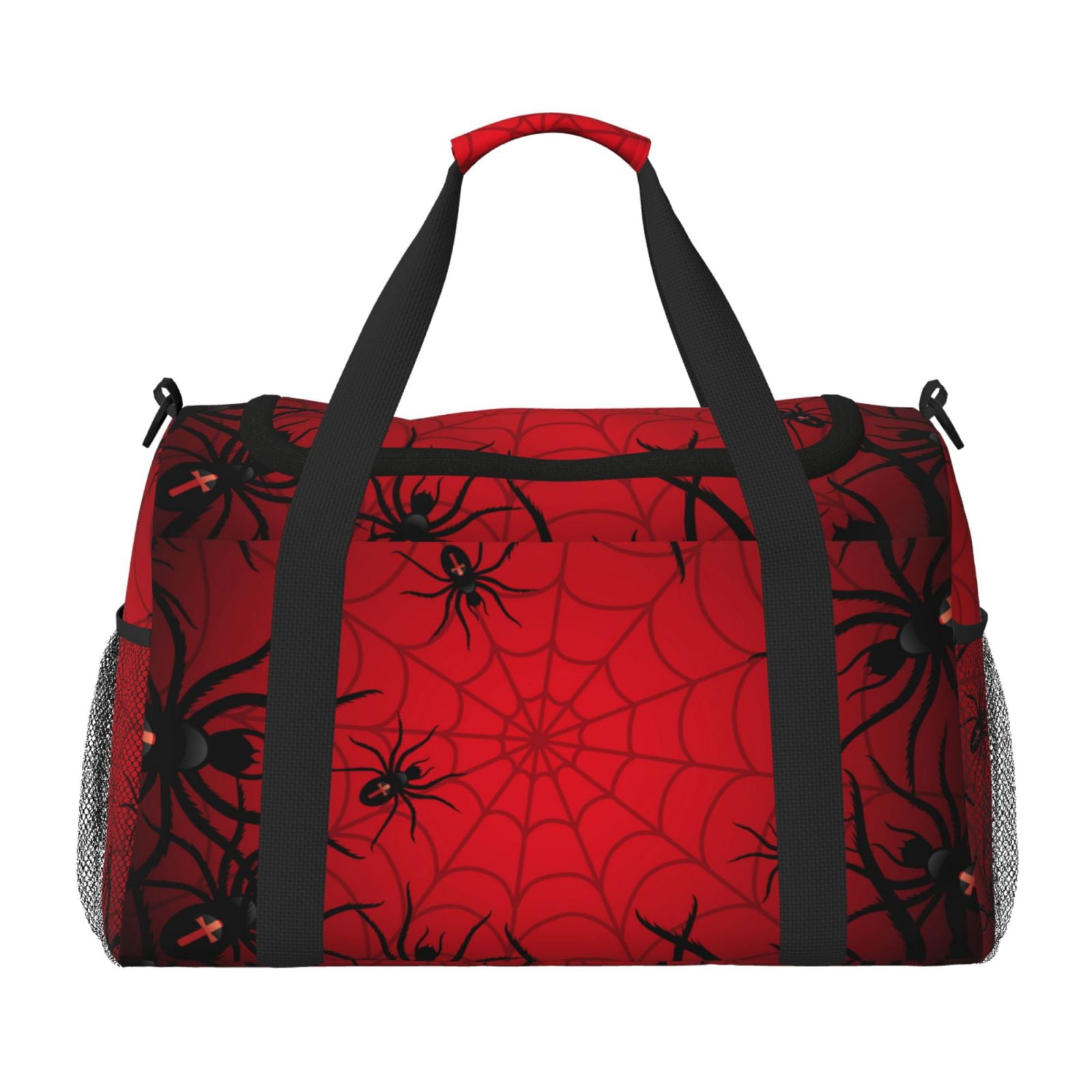 Fuzoiu Spiders On The Web And Space Print Travel Duffle Bag,Carry On Tote Bags,Duffel Bag,Sport Gym Bag, Hospital Bag for Labor and Delivery, Overnight Bag,Luggage Bag