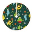 thumbnail image 1 of Fuzoiu Sport Monster Print Christmas Tree Skirt,Xmas Christmas Decorations,Xmas Tree Mat for Farmhouse Holiday New Years Home Party Decor Tree Rugs-30", 1 of 6