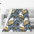 thumbnail image 1 of Fuzoiu Squirrel And Leaves Print Ultra-Soft Micro Fleece Blanket,All Seasons Flannel Throw, Lightweight Blanket for Bed, Sofa, Couch, Movie Night, Camping, and Travel-50"x40", 1 of 7