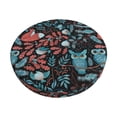 thumbnail image 1 of Fuzoiu Squirrel Owl Autumn Maple Leaves Print Bar Stool Cushions, Super Breathable Round Bar Stool Covers,Seat Cushion Round- One Cushion Only-13 inch, 1 of 7
