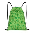 thumbnail image 1 of Fuzoiu St Patrick's Day Print Drawstring Backpack for Gym, Travel, Yoga,Sports Sackpack String Bag for Women Men-Small, 1 of 6