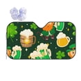 thumbnail image 1 of Fuzoiu St Patrick's Day10 Print Car Windshield Sun Shade,Block Uv Rays Sunshade,Foldable Front Window Sun Visor Protector for Car,SUV,Truck-Keep Vehicle Cool-St Patrick's Day10, 1 of 8