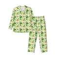 thumbnail image 1 of Fuzoiu St. Patrick's day Print Men's Long-Sleeved Pajama,Lounge Button Down Nightwear,Mens Notch Collar Pajama Set-X-Large, 1 of 7