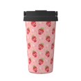 thumbnail image 1 of Fuzoiu Strawberries Print Stainless Steel Travel Mug,Vacuum Insulated Coffee Travel Mug,Reusable Coffee Cup for Hot and Cold, 1 of 8