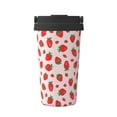 thumbnail image 1 of Fuzoiu Strawberries Print Stainless Steel Travel Mug,Vacuum Insulated Coffee Travel Mug,Reusable Coffee Cup for Hot and Cold, 1 of 8
