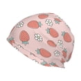 thumbnail image 1 of Fuzoiu Strawberry And Flowers Print Winter Beanie Hat for Men & Women,Warm Knit Cap,Women Windproof Watch Hat,Knit Warm Unisex Beanie, 1 of 7