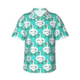 thumbnail image 1 of Fuzoiu Strong Goose Print Hawaiian Shirt for Men, Summer Beach Casual Short Sleeve Button Down Shirts, Men’s Beach Summer Shirts with Pocket,Medium, 1 of 7