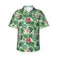 thumbnail image 1 of Fuzoiu Succulents 1 Print Hawaiian Shirt for Men, Summer Beach Casual Short Sleeve Button Down Shirts, Men’s Beach Summer Shirts with Pocket,XX-Large, 1 of 7