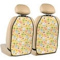 thumbnail image 1 of Fuzoiu Summer Animals Print 2 Pack Kick Mat Back Seat Protector With 3 Storage Pockets, Universal Car Seat Back Organizer For Kids Pets, Waterproof Backseat Protector For Most Car, 1 of 8
