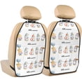 thumbnail image 1 of Fuzoiu Summer Gnome Print 2 Pack Kick Mat Back Seat Protector With 3 Storage Pockets, Universal Car Seat Back Organizer For Kids Pets, Waterproof Backseat Protector For Most Car, 1 of 8