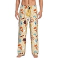 thumbnail image 1 of Fuzoiu Summer Travel Print Men's Pajama Pants,Lounge Pants for Men,Lounge PJ Bottoms,Sleepwear Pants with Drawstring Pockets -X-Large, 1 of 6