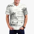 thumbnail image 1 of Fuzoiu Summer Vacation Scene With Camping Van Print Men's Polo Shirts Short Sleeve,Golf Shirts for Men,Mens Golf Shirt Moisture Wicking Quick-Dry-XX-Large, 1 of 6