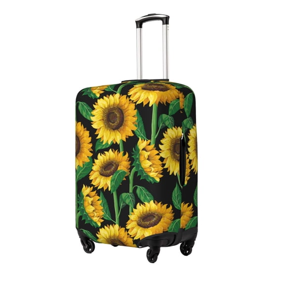 Fuzoiu Sunflower 1 Print Suitcase Cover,Washable Luggage Covers for Suitcase,Elastic Luggage Protector Cover,Scratch Resistant Travel Suitcase Covers-X-Large