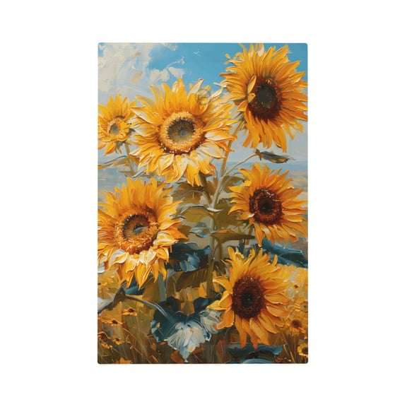 Fuzoiu Sunflower Field Art Print Single Duplex Outlet Cover Plate, Light Switch Cover, for Receptacle Light Switch, Switch Cover Decorative Wallplate-Style V