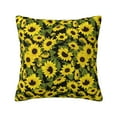 thumbnail image 1 of Fuzoiu Sunflowers In Vintage Print Square Pillow Cover,Hidden Zipper Design,Luxury Square Pillow Case, Throw Pillow,Couch Cushion-26"x26", 1 of 7