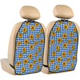 thumbnail image 1 of Fuzoiu Sunflowers Print 2 Pack Kick Mat Back Seat Protector With 3 Storage Pockets, Universal Car Seat Back Organizer For Kids Pets, Waterproof Backseat Protector For Most Car, 1 of 8