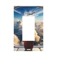 thumbnail image 1 of Fuzoiu Sunset Airplane Travel View Print Single Duplex Outlet Cover Plate, Light Switch Cover, for Receptacle Light Switch, Switch Cover Decorative Wallplate-Style U, 1 of 6