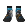 thumbnail image 1 of Fuzoiu Sunset Sunflower Dog Print Adult Socks, Crew Moisture-wicking Socks, Unisex Cushion Crew Socks,Casual Sports Ankle Socks, 1 of 7