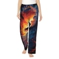 thumbnail image 1 of Fuzoiu Sunset Surfing Silhouette Print Women's Pajama Pants,Lounge Pants with Drawstring and Pockets, Casual Pjs Sleep Bottoms, Women's Sleep Pants-Large, 1 of 6
