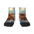 thumbnail image 1 of Fuzoiu Sunshine Cloud Bulldog Print Adult Socks, Crew Moisture-wicking Socks, Unisex Cushion Crew Socks,Casual Sports Ankle Socks, 1 of 7