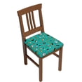 thumbnail image 1 of Fuzoiu Sushi Print Square Cushion Cover,Couch Cushion Covers, Stretch Seat Slipcover for Dining Chairs, Banquets, and Home Decor-Four Pieces, 1 of 7