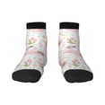 thumbnail image 1 of Fuzoiu Swan And Flowers Print Adult Socks, Crew Moisture-wicking Socks, Unisex Cushion Crew Socks,Casual Sports Ankle Socks, 1 of 7