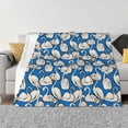 thumbnail image 1 of Fuzoiu Swan Birds Print Flannel Blanket,Throw Blanket,Flannel Home Decor,Fleece Bed Blankets,Cozy Soft Blanket for Bed, Sofa, Camping, and Travel-60"x50", 1 of 6