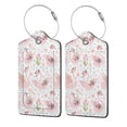 thumbnail image 1 of Fuzoiu Swan And Flowers Print Premium Leather Luggage Tag,Travel Accessory,Luggage Tag for Suitcase Baggage Handbag Travel Bag,Name Card & Privacy Cover-1, 1 of 5