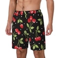 thumbnail image 1 of Fuzoiu Sweet Red Cherry Print Men's Swim Shorts,Quick-Dry Double-Layer Swim Trunks,Board Trunks,Beach Shorts Swimwear Bathing Suits-, 1 of 6