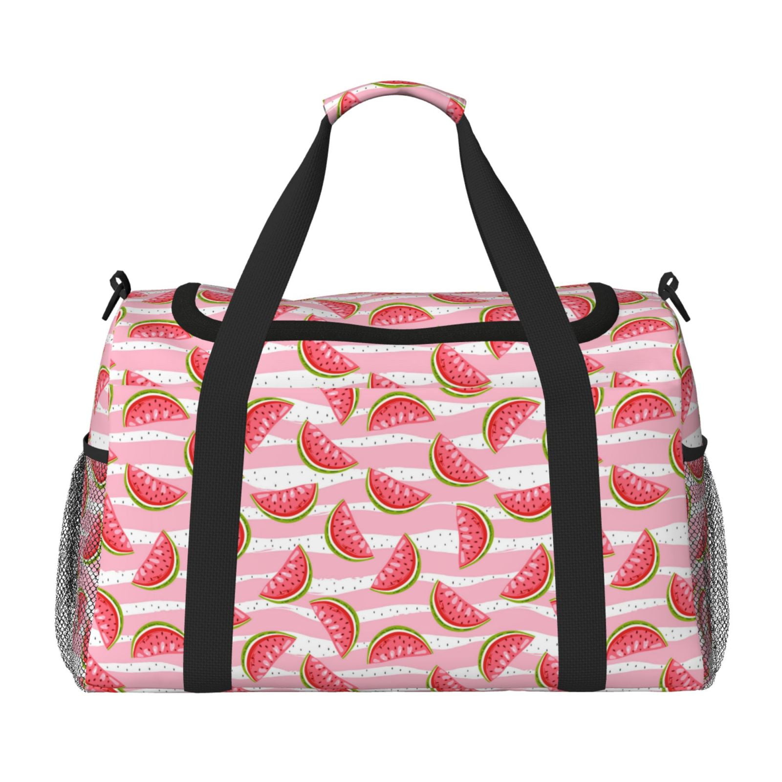 Fuzoiu Sweet Watermelon Print Travel Duffle Bag,Carry On Tote Bags,Duffel Bag,Sport Gym Bag, Hospital Bag for Labor and Delivery, Overnight Bag,Luggage Bag