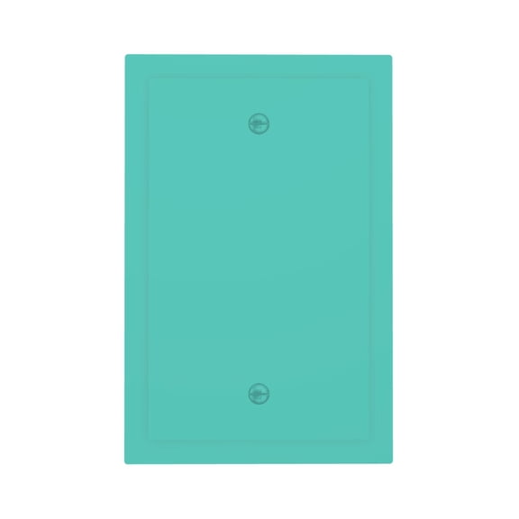 Fuzoiu Teal Turquoise Print Single Duplex Outlet Cover Plate, Light Switch Cover, for Receptacle Light Switch, Switch Cover Decorative Wallplate-Style V