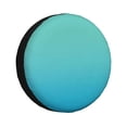 thumbnail image 1 of Fuzoiu Teal Turquoise Print Universal Spare Tire Cover with Buckle Strap, Waterproof Wheel Covers for Jeep, Trailer, RV, Truck and All Car-17 inch, 1 of 6