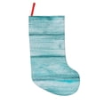 thumbnail image 1 of Fuzoiu Teal Turquoise Wood Print 18 inches Christmas Stockings, Personalized Christmas Stockings,for Family Decorations Hanging Ornament for Xmas Holiday Party, 1 of 7