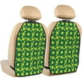 thumbnail image 1 of Fuzoiu Tennis Balls Print 2 Pack Kick Mat Back Seat Protector With 3 Storage Pockets, Universal Car Seat Back Organizer For Kids Pets, Waterproof Backseat Protector For Most Car, 1 of 8