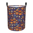 thumbnail image 1 of Fuzoiu Thanksgiving Turkey 2 Print Circular Hamper,Laundry Basket with Handle,Collapsible Laundry,Dirty Clothes Storage Basket,for Bedroom Bathroom Dorm Living Room-Medium, 1 of 6