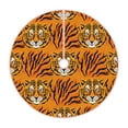 thumbnail image 1 of Fuzoiu Tiger Print Christmas Tree Skirt,Xmas Christmas Decorations,Xmas Tree Mat for Farmhouse Holiday New Years Home Party Decor Tree Rugs-30", 1 of 6