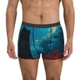 thumbnail image 1 of Fuzoiu Tower And Red Roses Print Men's Ultra Breathable Underwear,No Riding Up Boxer Briefs with ComfortFlexible Waistband-X-Large, 1 of 5