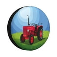 thumbnail image 1 of Fuzoiu Tractor on farming land Print Universal Spare Tire Cover with Buckle Strap, Waterproof Wheel Covers for Jeep, Trailer, RV, Truck and All Car-14 inch, 1 of 6