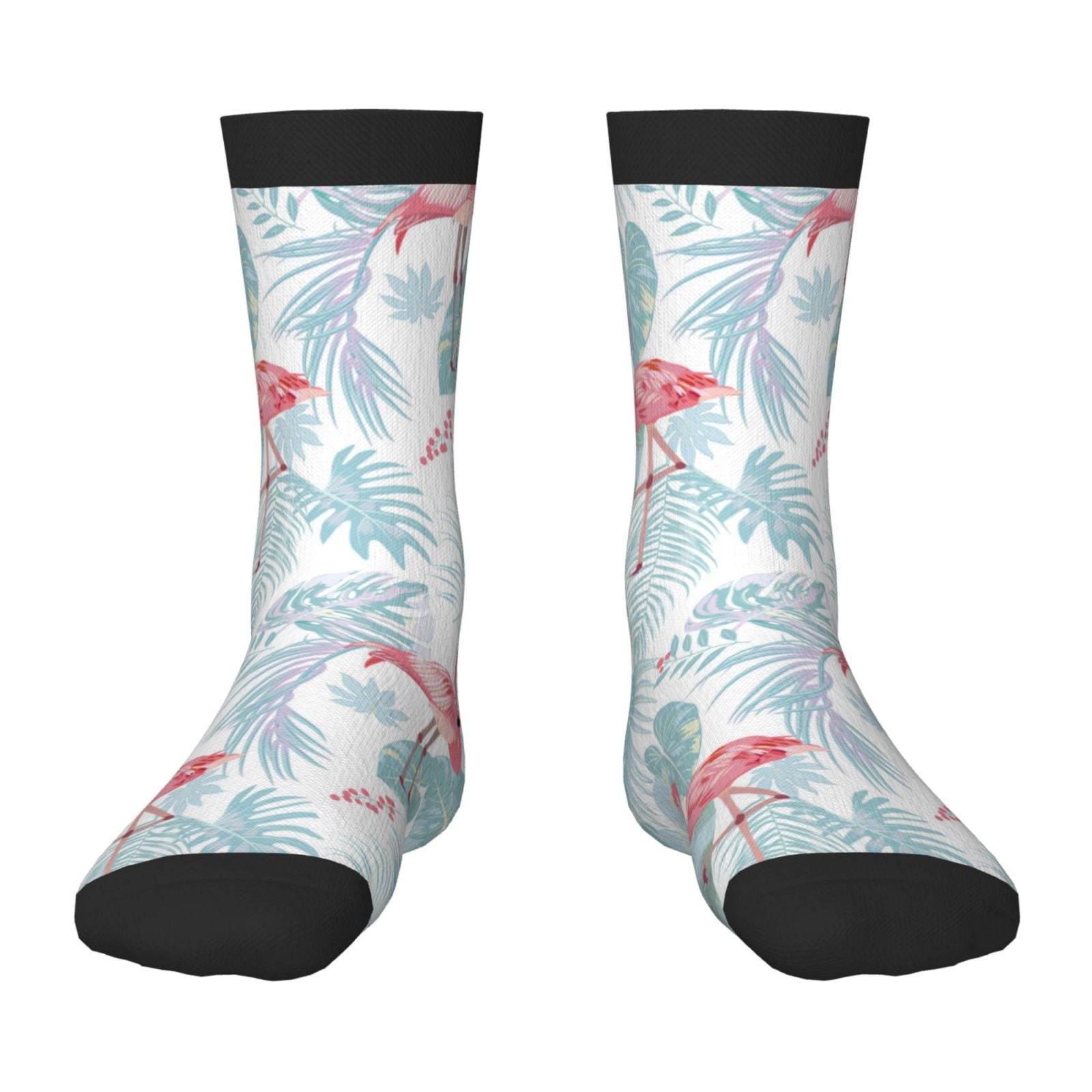 Fuzoiu Tropical Flamingo Print Kids Socks For Boys Girls,Grip Crew ...