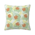 thumbnail image 1 of Fuzoiu Tropical Flowers Print Square Pillow Cover,Hidden Zipper Design,Luxury Square Pillow Case, Throw Pillow,Couch Cushion-16"x16", 1 of 7