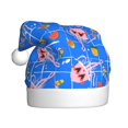 thumbnail image 1 of Fuzoiu Tropical Jellyfishes Print Santa Hat Christmas Hat for Adults,Santa Hats with Pompom, Unisex Xmas Holiday Hat for Christmas New Year Festive Party Supplies, 1 of 6