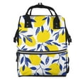 thumbnail image 1 of Fuzoiu Tropical Lemon Print Diaper Bag Backpack,Baby Essentials Travel Tote,Multi function Waterproof Diaper Bag, Travel Essentials Baby Bag - Unisex, 1 of 6