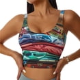 thumbnail image 1 of Fuzoiu Tropical Vacation Essentials Print Women's Sports Vest,U-Back Sports Tank,Gym Vests,Athletic Sleeveless Shirts,Exercise Undershirts,Yoga, Gym, and Dance Wear-Large, 1 of 8