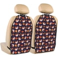 thumbnail image 1 of Fuzoiu Turkey And Thanksgiving Print 2 Pack Kick Mat Back Seat Protector With 3 Storage Pockets, Universal Car Seat Back Organizer For Kids Pets, Waterproof Backseat Protector For Most Car, 1 of 8