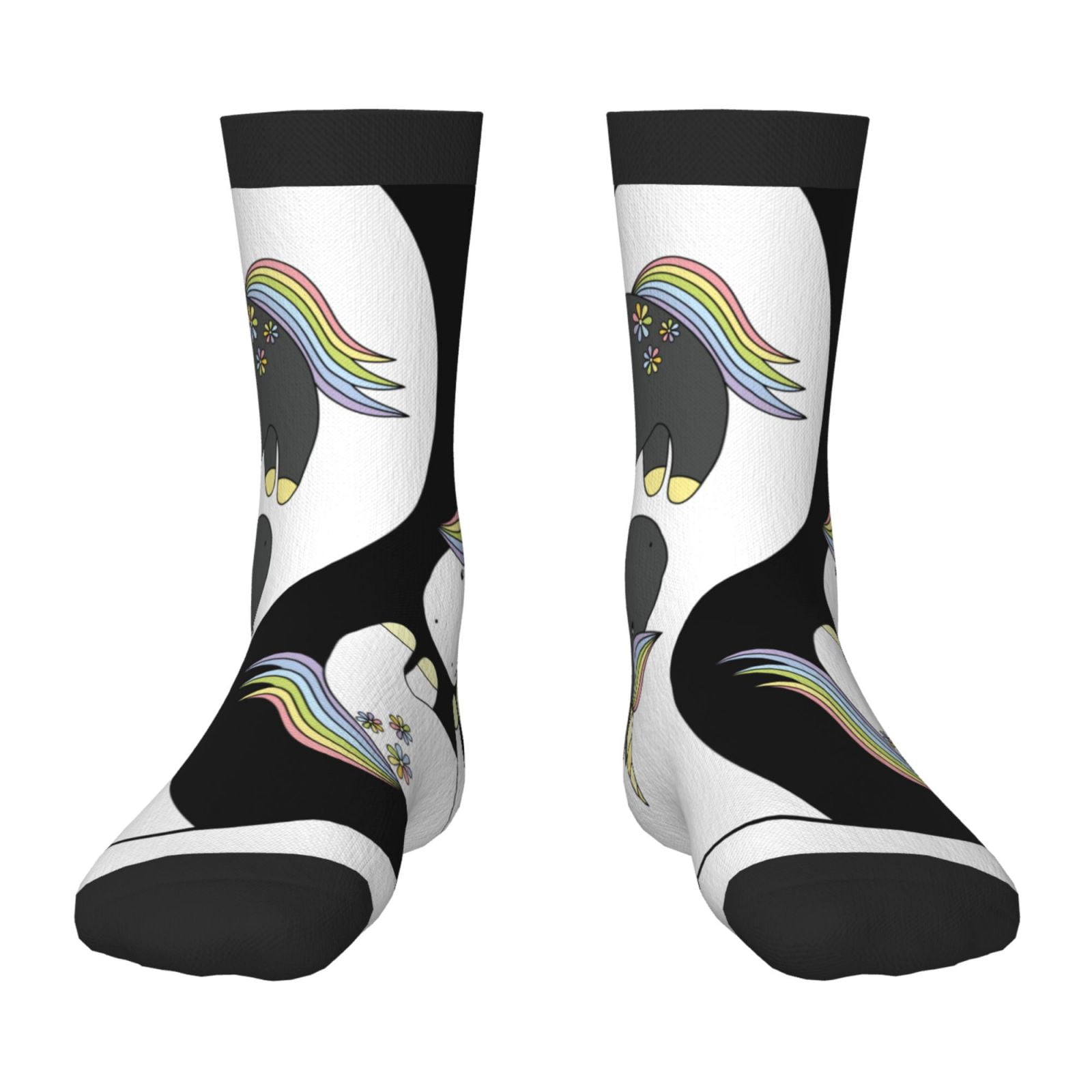 Fuzoiu Unicorn in Yoga Print Kids Socks For Boys Girls,Grip Crew Socks ...