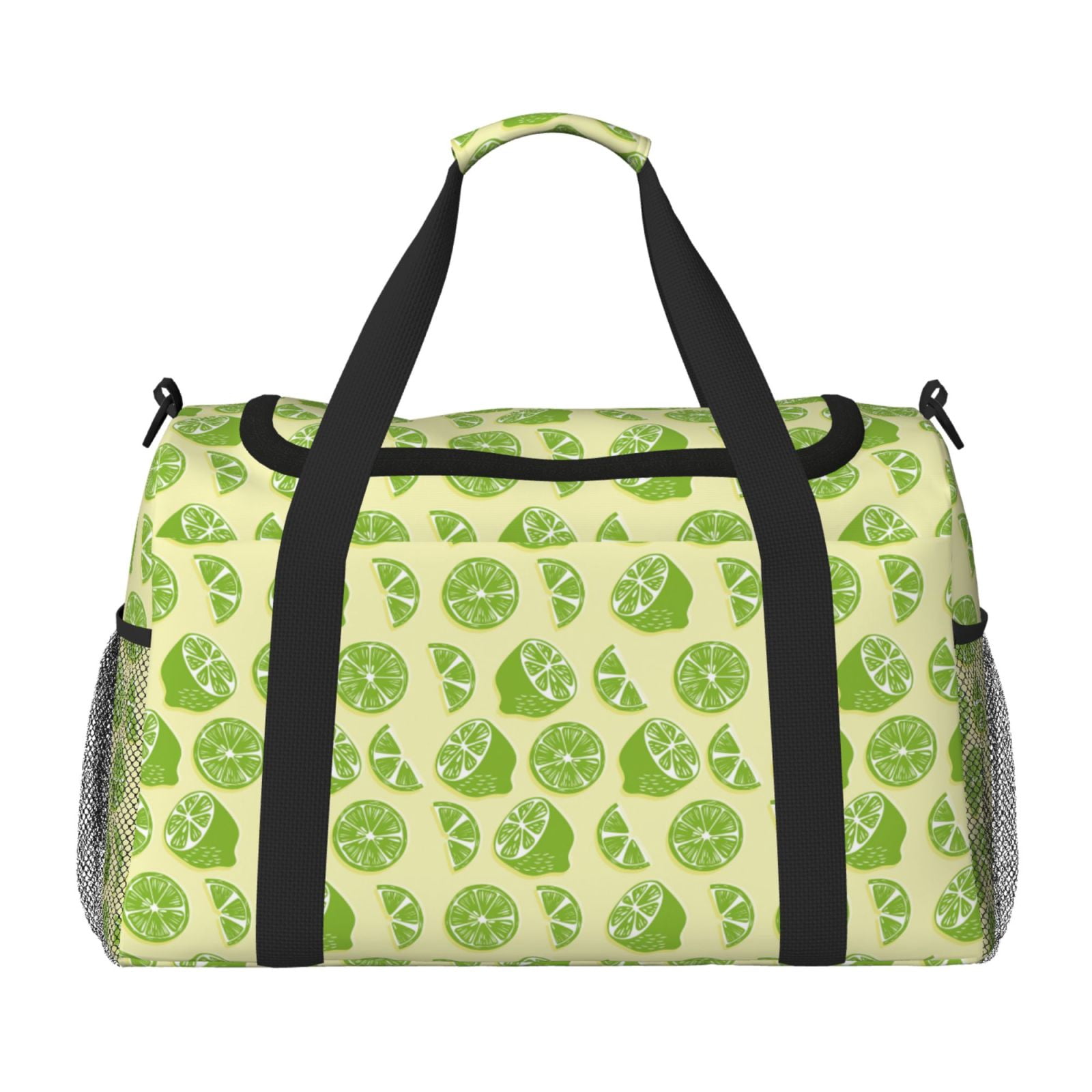 Fuzoiu Various Lemons Print Travel Duffle Bag,Carry On Tote Bags,Duffel Bag,Sport Gym Bag, Hospital Bag for Labor and Delivery, Overnight Bag,Luggage Bag